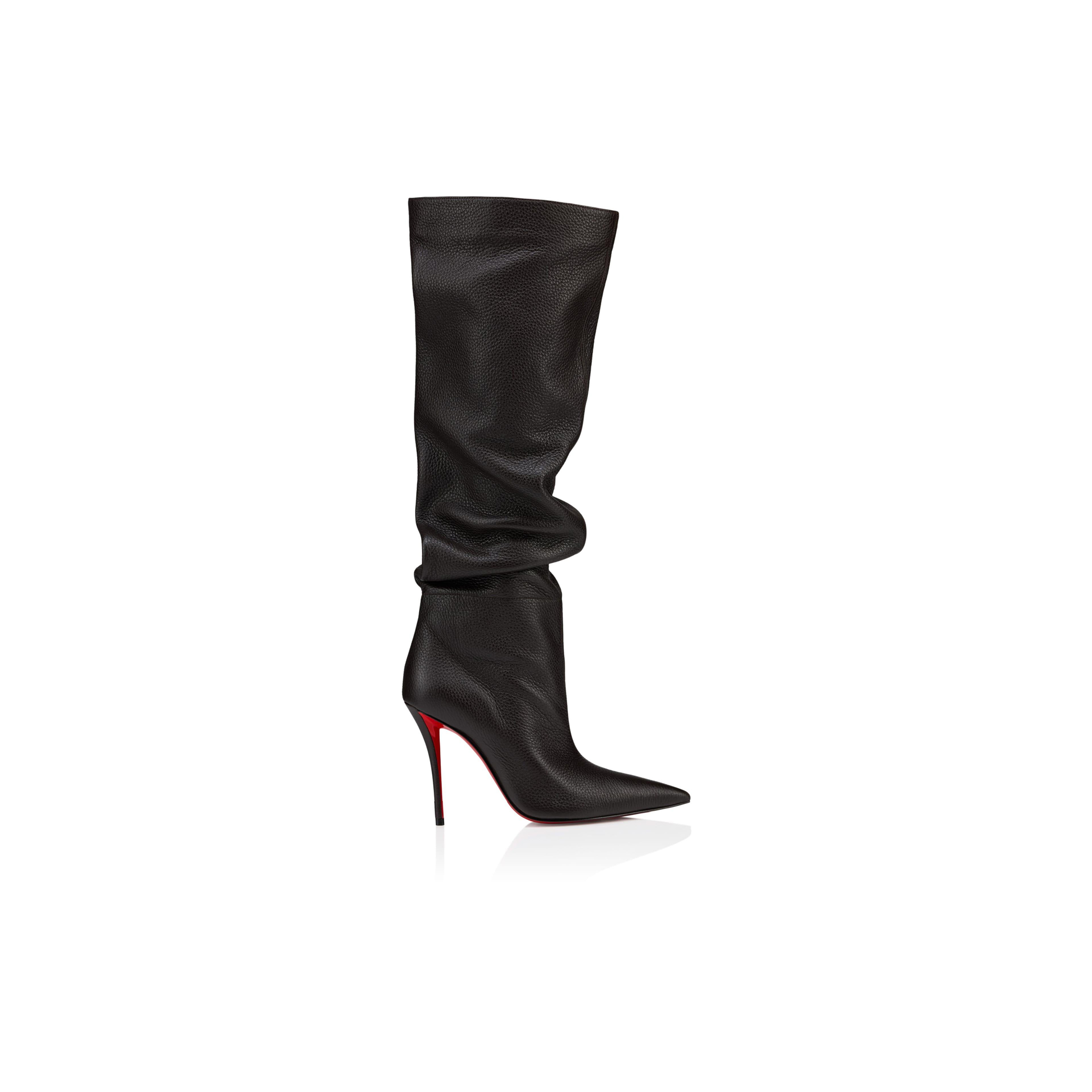 CHRISTIAN LOUBOUTIN ZEPENDRIS LEATHER KNEE-HIGH BOOTS